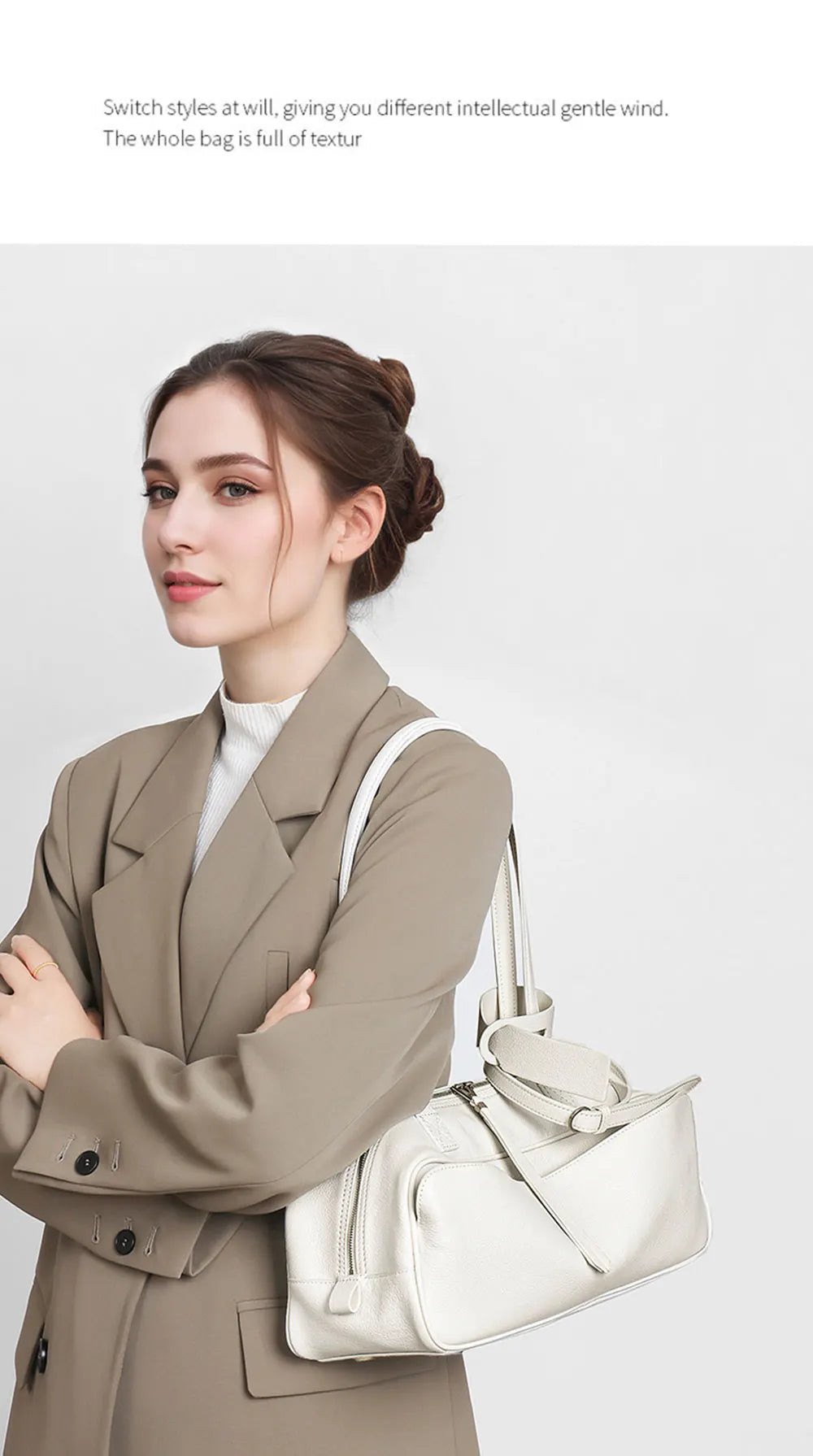 New Women's Bag Genuine Leather Luxury Designer Women Shoulder Bag Soft Cowhide Handbags Fashion High Quality Baguette Bags