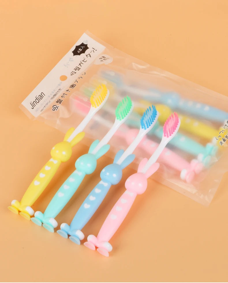 Cartoon Children Toothbrush, Manual Toothbrushes With Extra Soft Bristles For Deep Cleaning Oral Care At Home For Kids