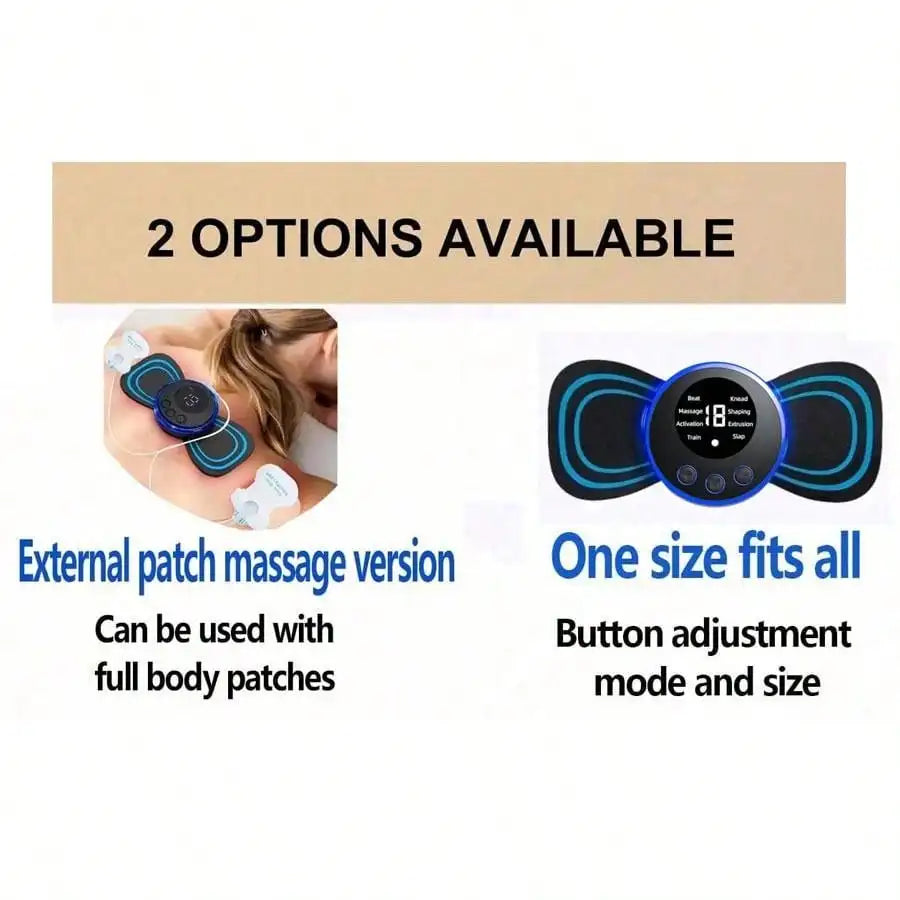 Ems Electric Pulse Neck Massager With 8 Massage Modes, 19 Levels Of Intensity, Deep Relaxation Massage Pads