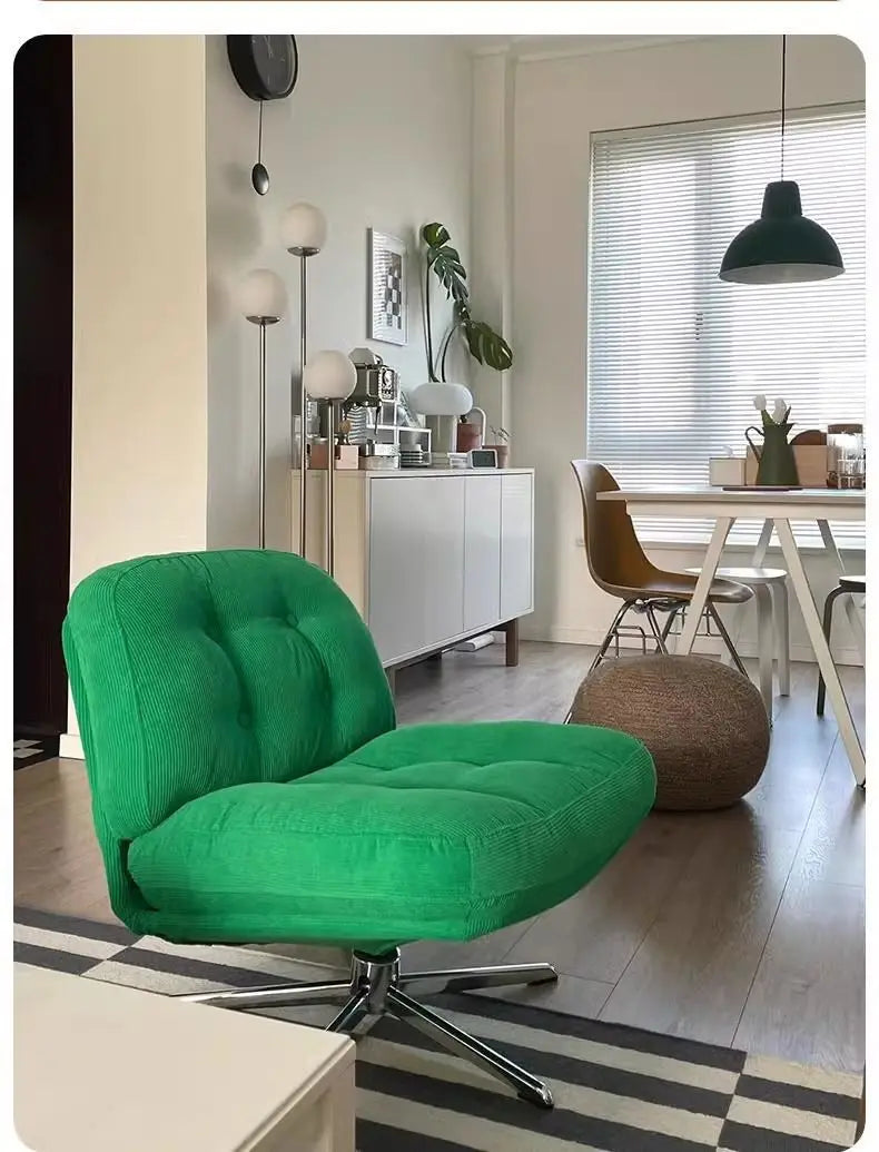 Realife Internet Celebrity Sofa Chair Dewey Ringer Leisure Chair Rotating Living Room Balcony Small Sized Single Chair 2025 New