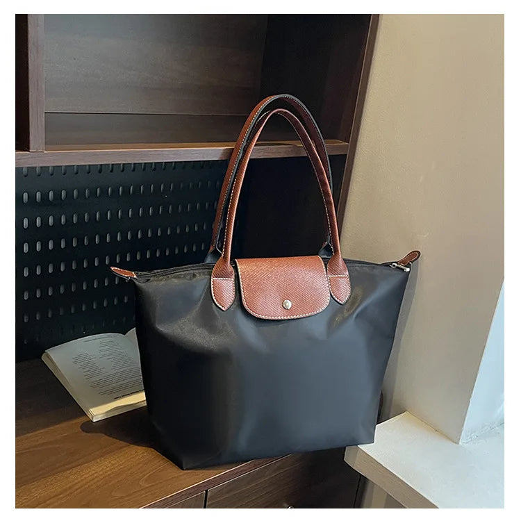 Women's shoulder bag new large-capacity tote bag armpit bag female Longxiang bag fashionable handbag