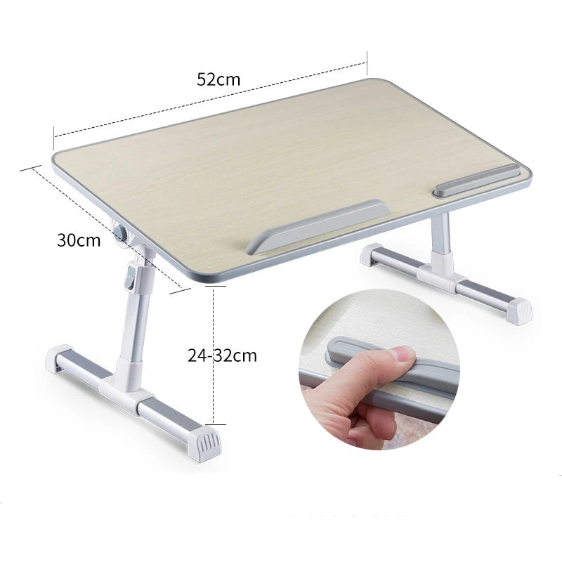 Multi-functional Laptop Desk Portable Adjustable Laptop Stand Study Table Foldable Bed Desk for Bed Sofa Tea Serving Table Stand
