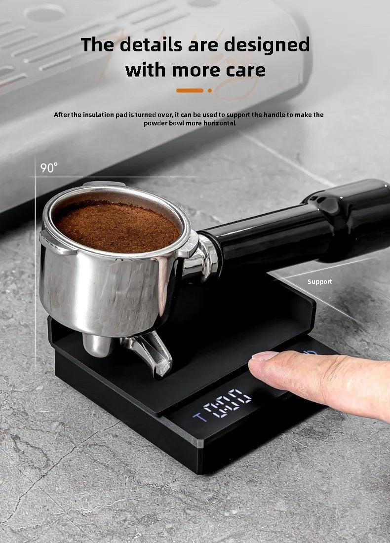 Digital Coffee Scale mini Usb digital Rechargeable coffee scal Espresso Scales kitchen High-Precision weight electronic scale