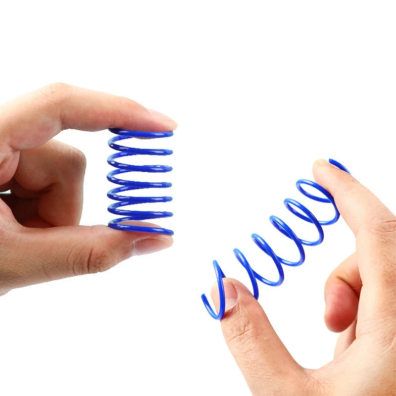 Kitten Cat Toys Wide Durable Heavy Gauge Cat Spring Toy Colorful Springs Cat Pet Toy Coil Spiral Springs 4/8/16/20pcs