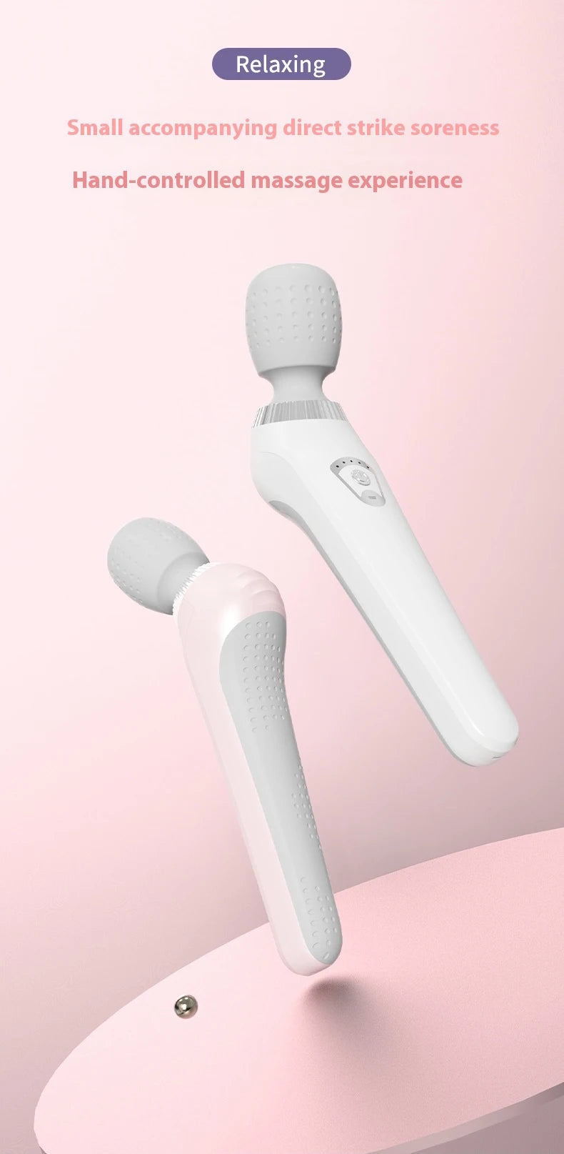 Deep Tissue Massage Gun USB Rechargeable Portable Full Body Muscle Massage 5-speed Adjustable Fascia Gun Pink and Black