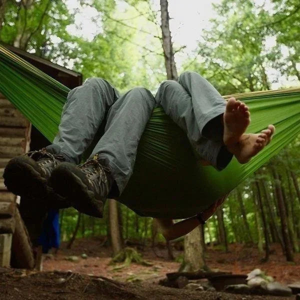 Hammock Outdoor Anti-rollover Parachute Fabric Nylon Double Swing Outdoor Camping Hammock Dormitory Picnic Outdoor