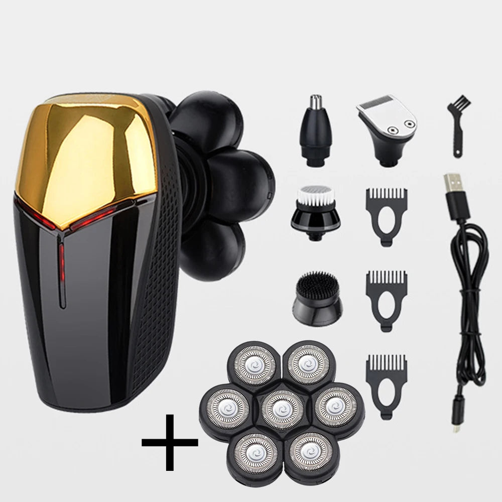 5 in 1 Shaver for Men Electric Shaver Powerful Bald Head Shaver Beard Shaving Machine For Men Razor Husband Gift Boyfriend
