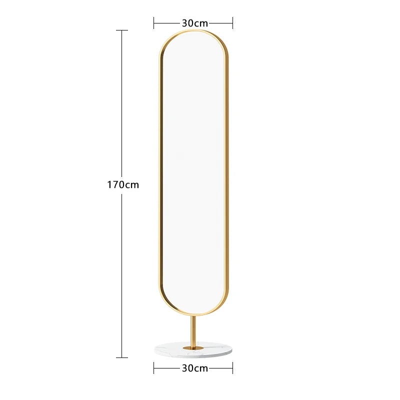 Floor Standing Mirror Decoration Modern Full Body Oval Bathroom Bedroom Mirror Funky Luxury Long Big Espelhos Home Products