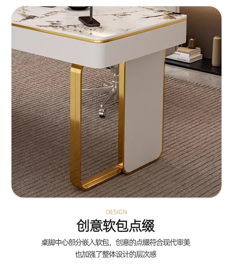 Modern Luxury Rock Slab Room Desks Gaming Desk Computer Desk Office Table Gaming Table Motion Study Computer Desks Furniture