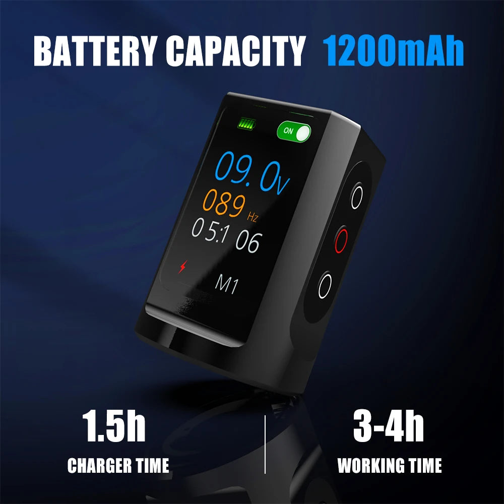 YILONG Professional Wireless Tattoo Power Pen Tattoo Machine  Adjustable Stroke 2.7mm-4.5mm Tattoo Gun For Body Art