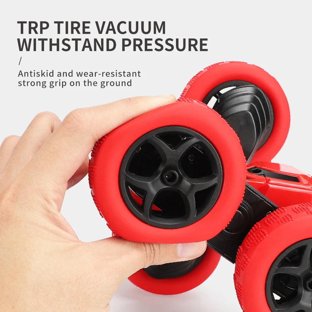 2.4G RC Stunt Car Children Double Sided Flip Remote Control Car 360 Degree Rotation Off Road Rc Drift Cars For Pink Girls Toys