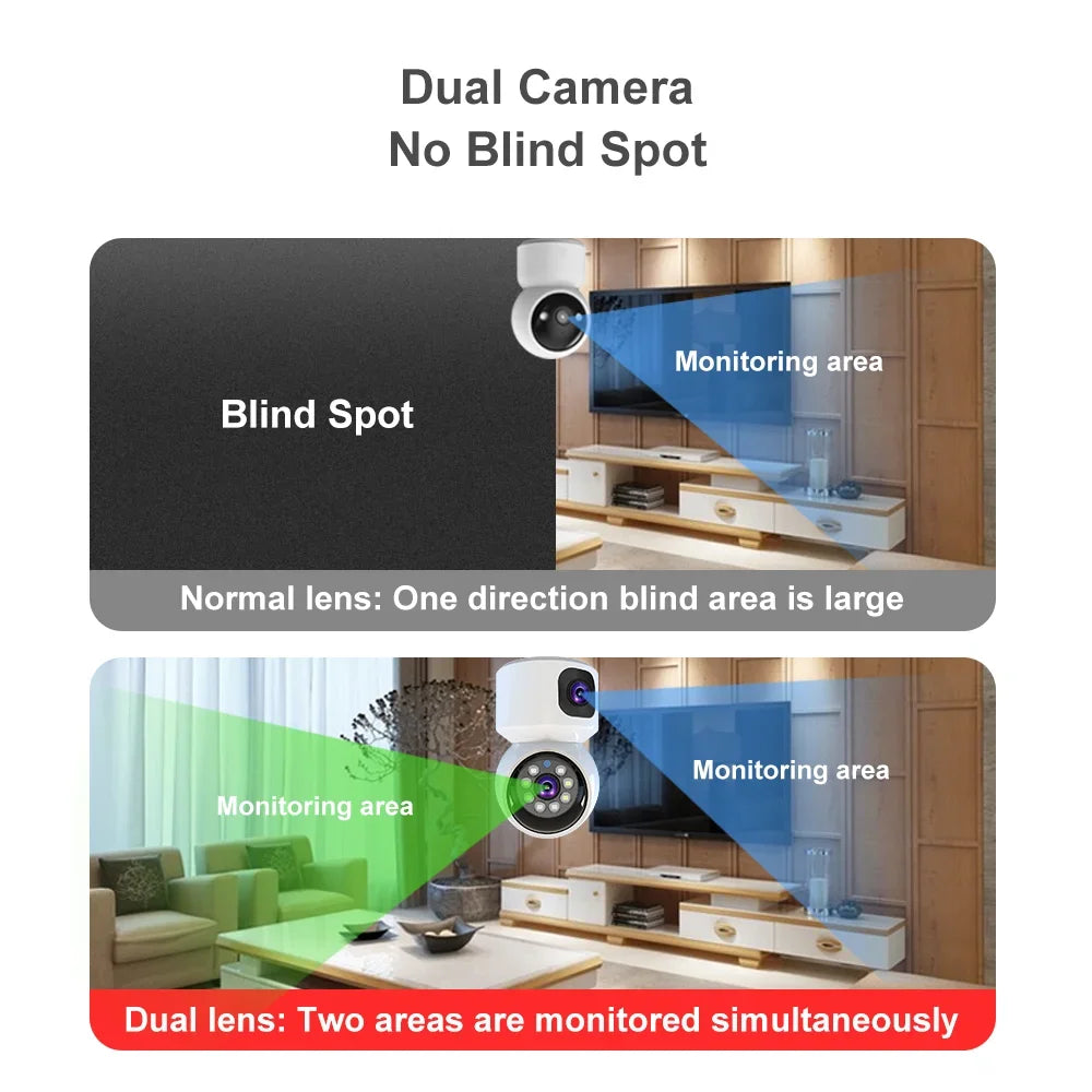 8MP WiFi IP Camera Smart Home Security Camera Baby Pet Monitor Auto Tracking Two-way Audio Wireless PTZ Surveillance Camera