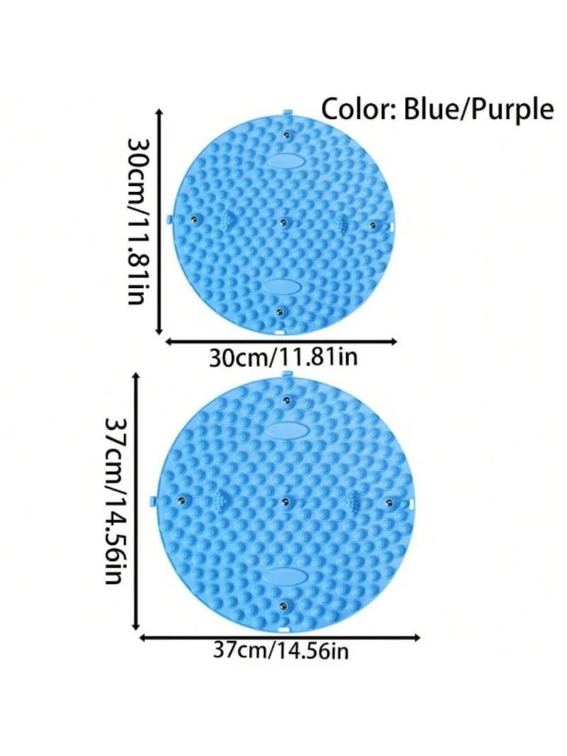 Finger Press Foot Massage Board for Household Use, Bamboo Shooting, Stepping on Finger Board, Thick Circular Foot Massage Pad