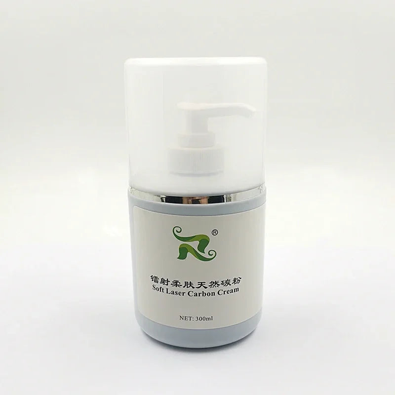 300ml Soft Laser Black Doll Carbon Cream Laser Powder Carbon Gel for Nd Yag Laser Skin Rejuvenation Treatment