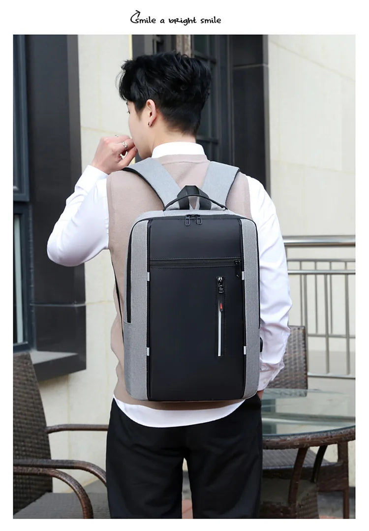 Waterproof Business Backpack Men USB School Backpacks 15.6 Inch Laptop Backpack Large Capacity Bagpacks for Men Back Pack Bags