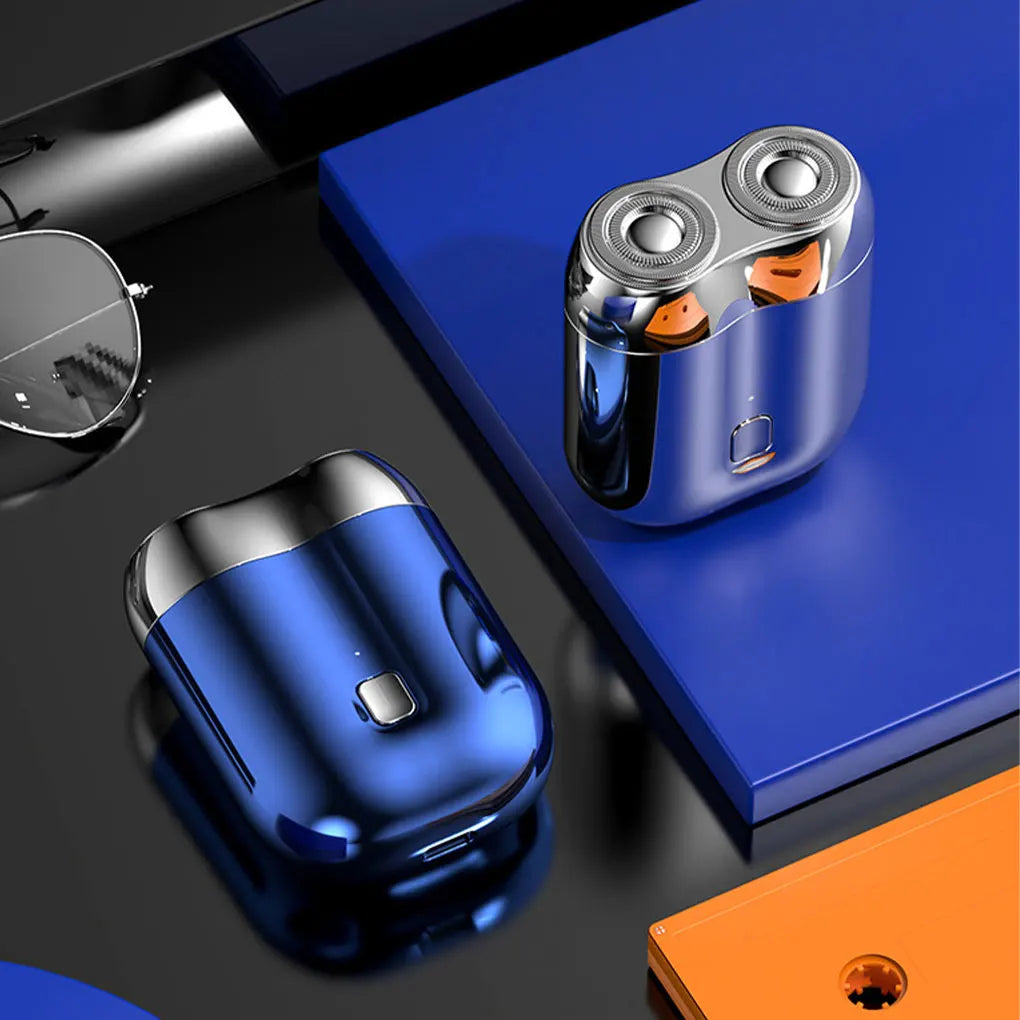 Mini Double Head Electric Shaver USB Rechargeable Waterproof Travel Rotary Razor Portable Men Hair Beard Trimmer Electric Razor