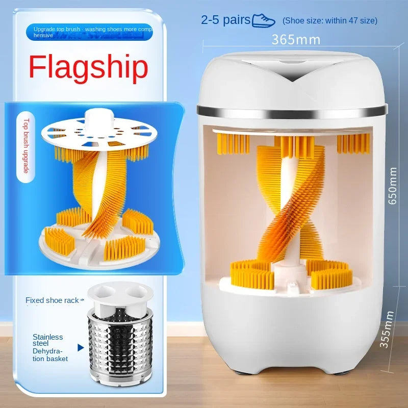 220V shoe washing machine, fully automatic washing and stripping integrated small shoe and sock dedicated washing machine BAA