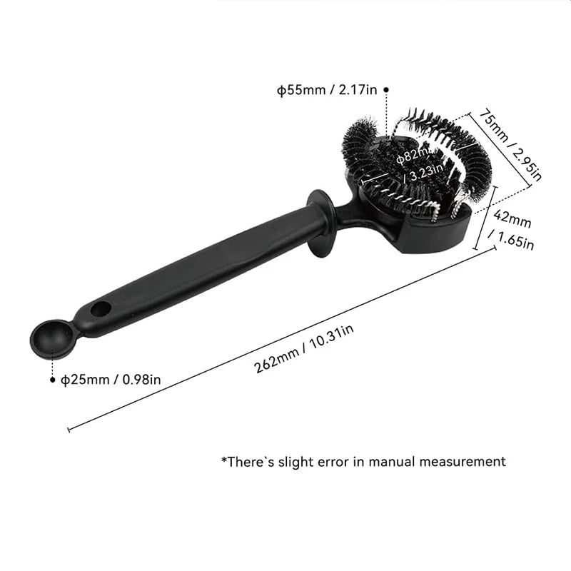 Coffee Machine Brush Cleaner Removable Coffee Maker Espresso Group Head Cleaning Round Brushes Cleaning Tool