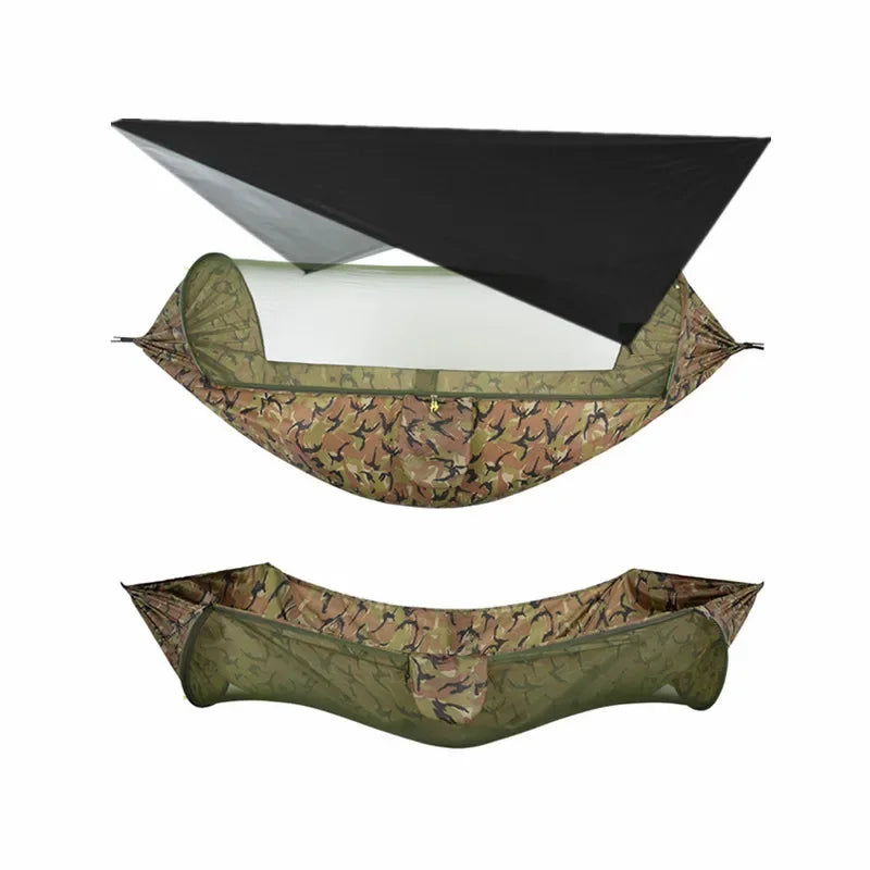 Camping Hammock with Mosquito Net and Rain Fly Tarp,hammock chair swing chair outdoor for Backpacking, Survival,Travel