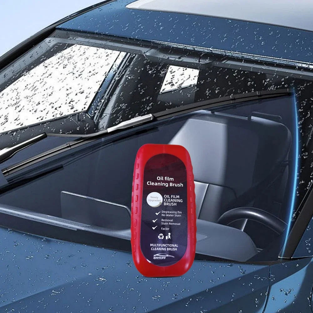 Car Glass Sponge Cleaning Brush Car Window Glass Cleaner Removes Dirt Windshield Oil Film Cleaner Glass Oil Film Cleaning Brush
