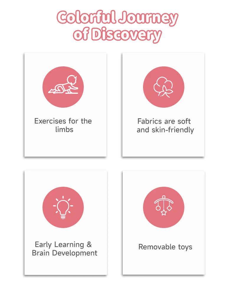 Baby Play Gym Play Mat Tummy Time Activity Game Pad 0-36 Months Newborn Baby Crawling Blanket Baby Fitness Stand Toys Gifts