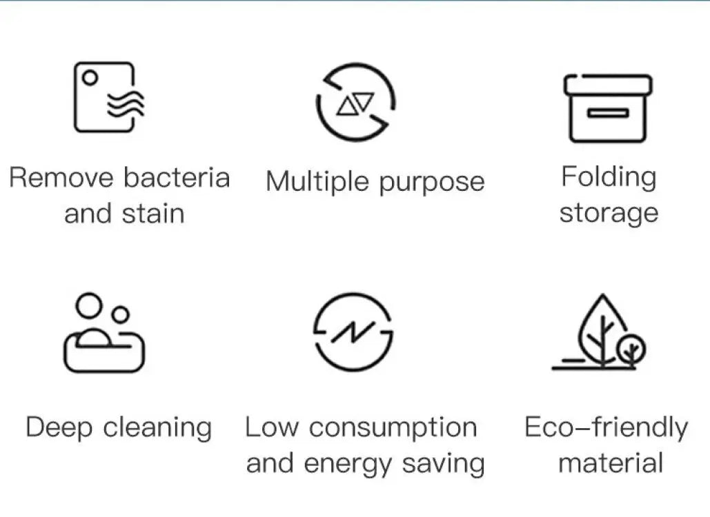 Portable folding washing machine With Spin Dryer Household Automatic Blue Light Sterilization Mini Underwear Laundry Washer