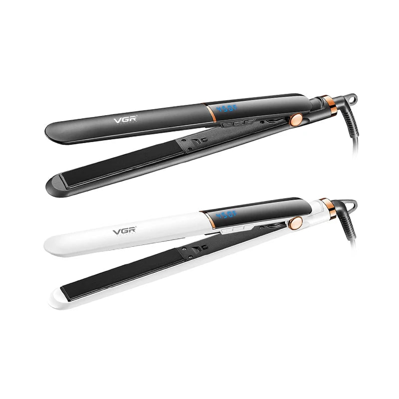 VGR Electric Hair Brushes Ceramics Curling Iron Black Dryer And Straightening Brush Hair Styling Brush 45