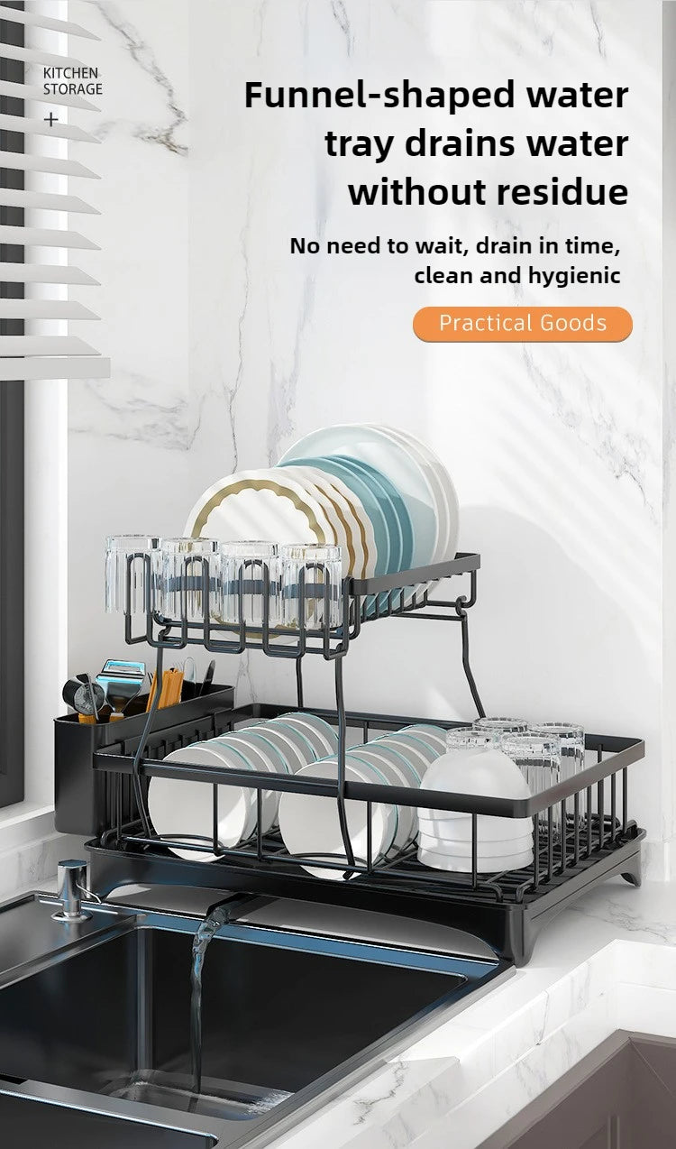 Non Perforated Folding Cabinet with Pull-out Basket Multifunctional Snack Storage Rack Household Kitchen Sink Storage Rack