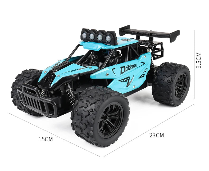 ZWN 1:16 2.4Gh Model RC Car With LED Lights 2WD Off-road Remote Control Climbing Vehicle Outdoor Cars Toys for Boys Girls Gifts