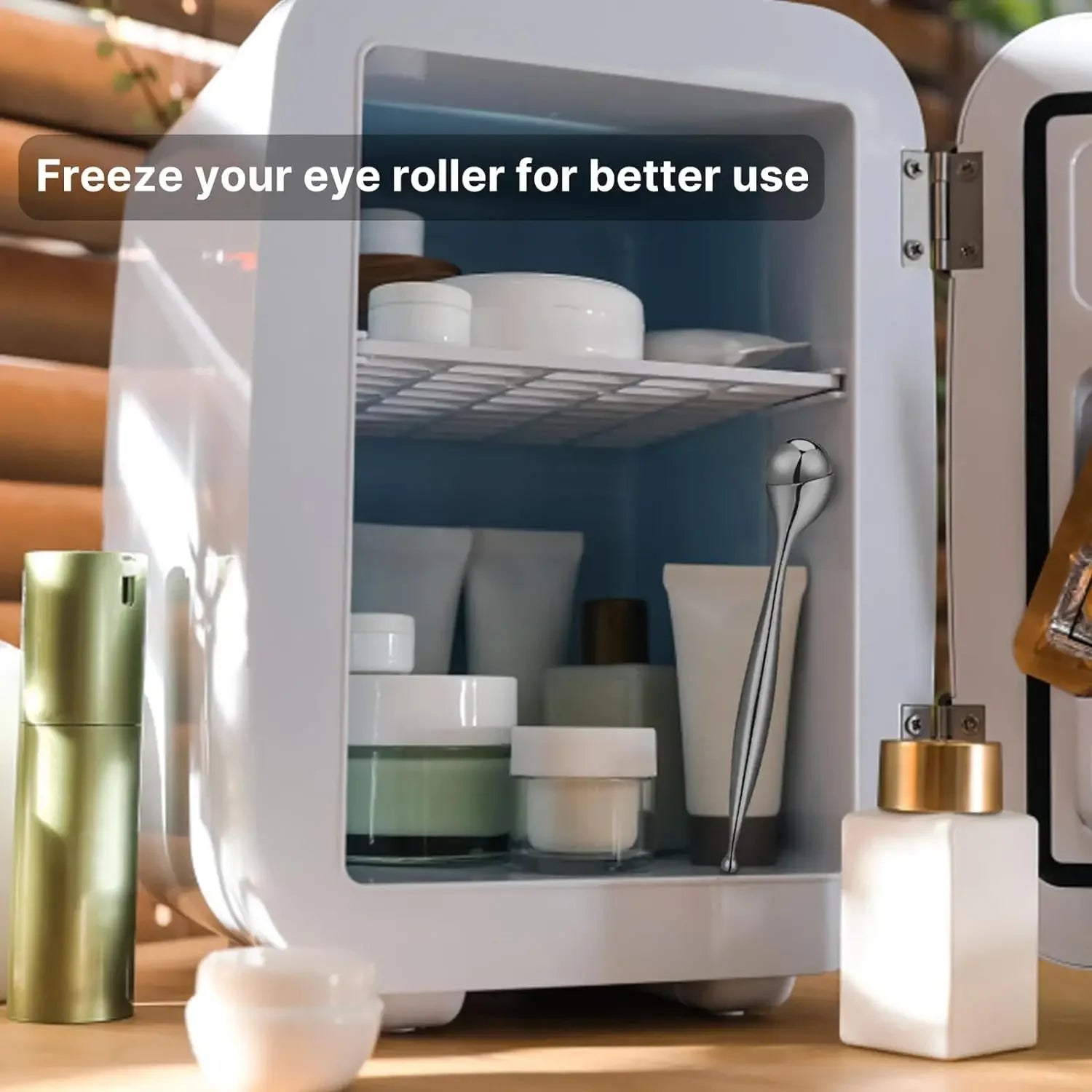 Newest Stainless Steel Full Body Roller Ice Roller Beauty Stick Face Eye Massager Face Firming Lifting Tightening Massage Tools