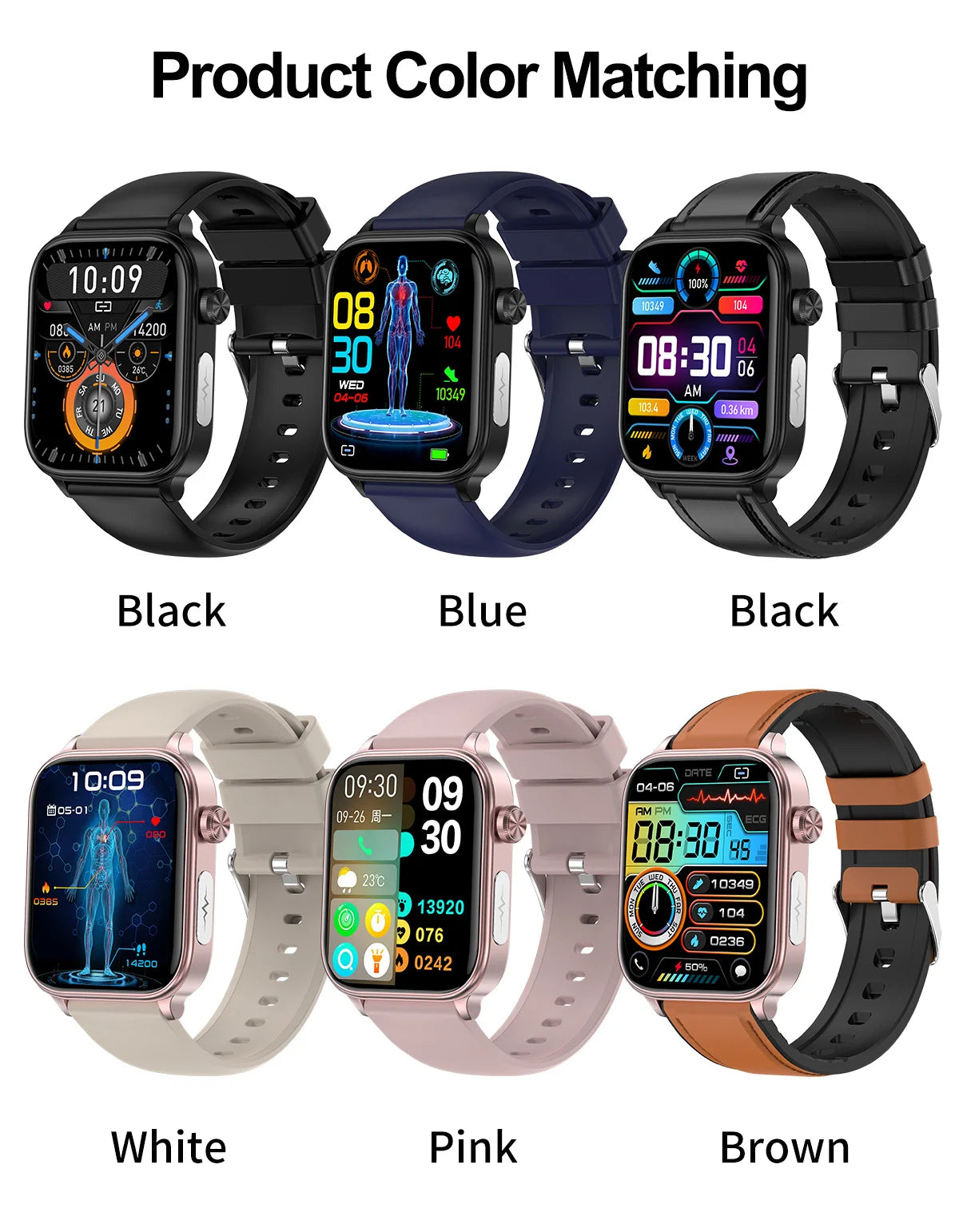 2024 New ECG+PPG Medical Grade Smart Watch Men Blood Glucose Blood Lipid Uric Acid Monitoring Bluetooth Call Health Smartwatches