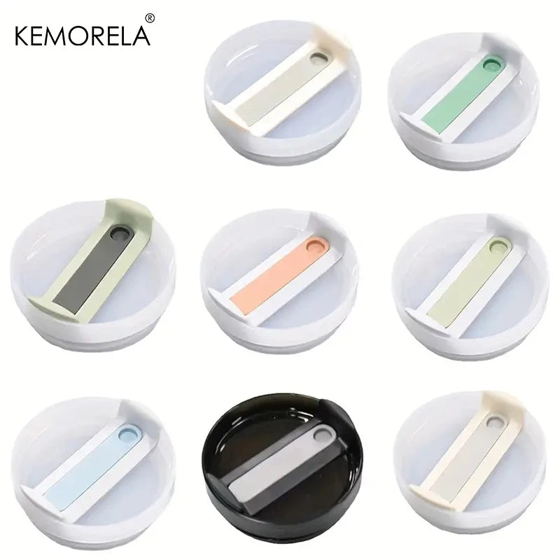 KEMORELA 1PC 900/1200ML Large Capacity Cold Cup Tumbler Stainless Steel Cup Straw Ice Cup Car Cup Handle Thermos Cup Drinkware