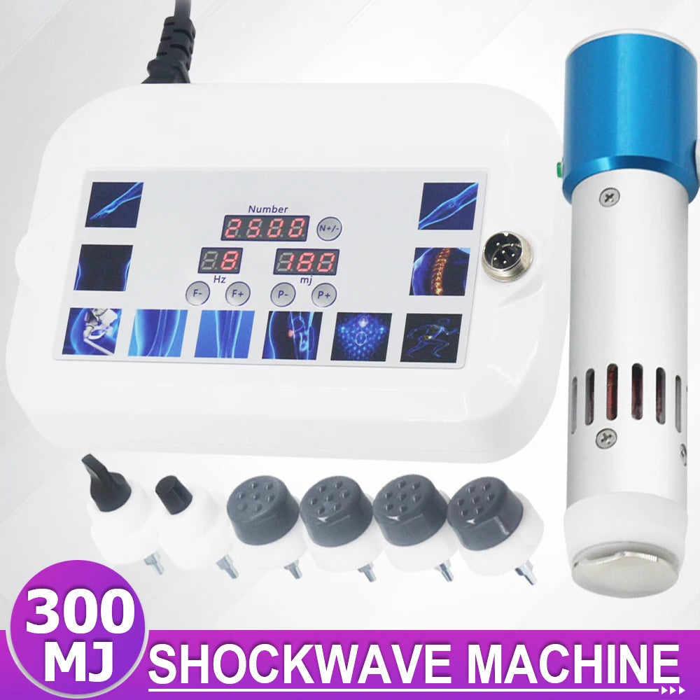 Shockwave Therapy Machine 300MJ For Effective ED Treatment And Body Pain Relief Massage Newest Professional Shock Wave Massager