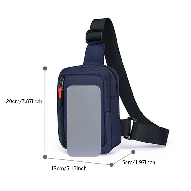 Chest Bags Men's One Shoulder Crossbody Bag Large Capacity Outdoor Sports Leisure Fashion Small Shoulder Bag Backpack Men's