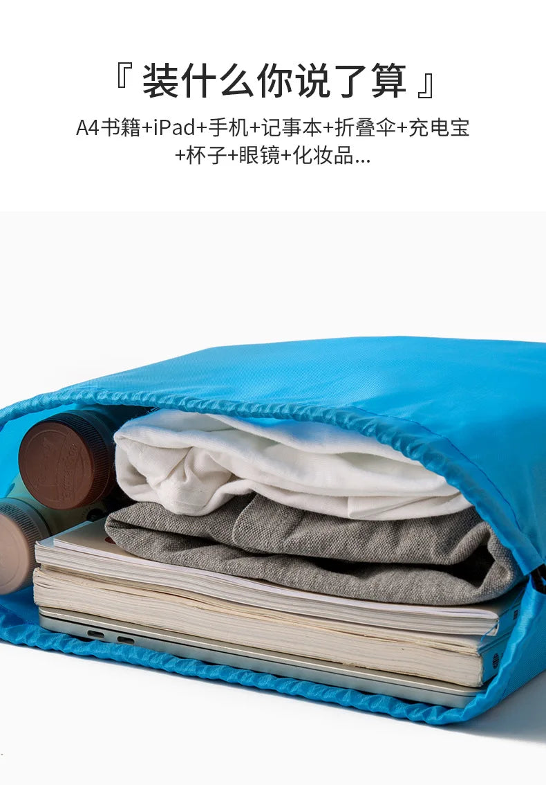 Tralalero Tralala Drawstring Backpack Tungtung Sahur Brainrot Kids Cartoon Travel Shoulders Bag New Outdoor Sport Rucksack Gift