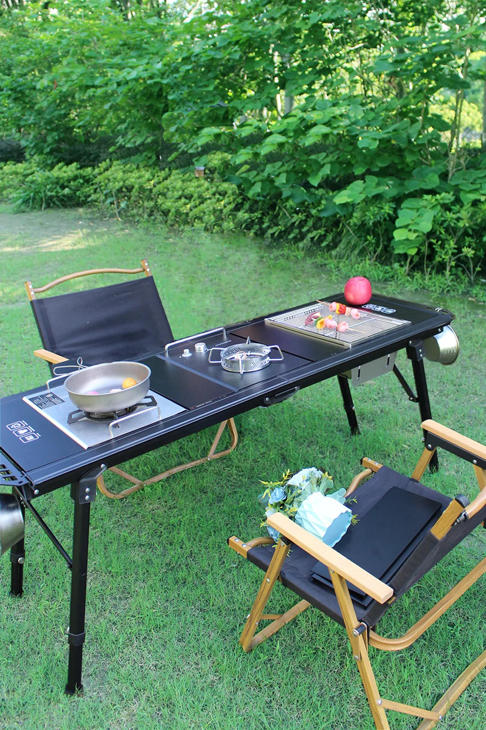 Folding IGT table 5 Unit Lightweight table Backpack roll table Expand adjustable leg desk Desktop burner bbq table