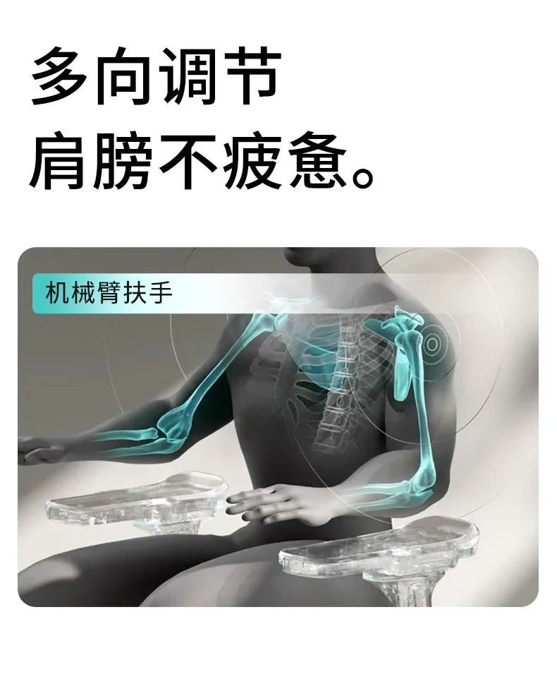 Ergonomic Lift Office Chair with Lumbar Support Household Gaming Esports Chair Household Computer Chair