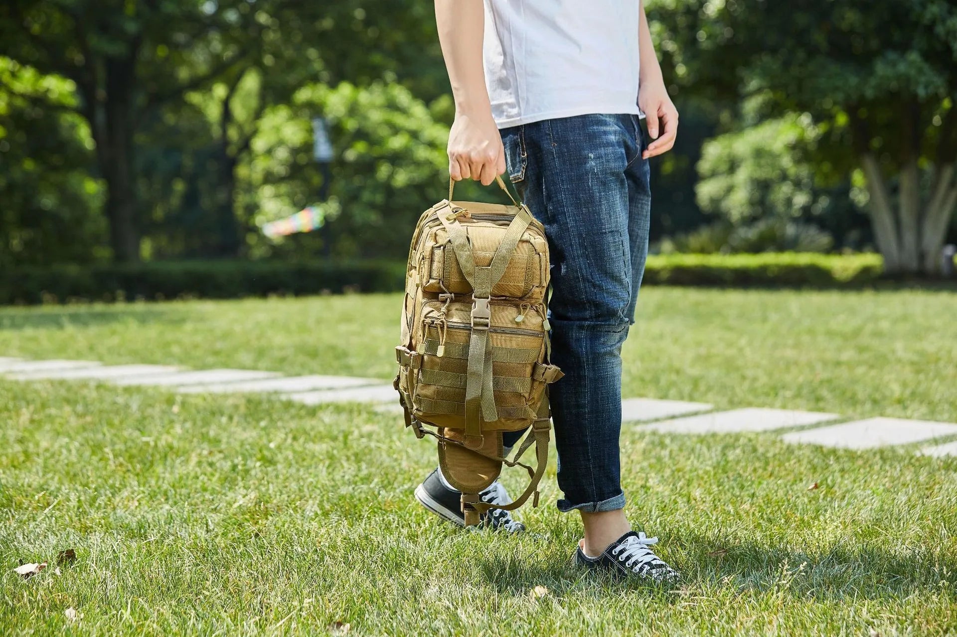 Rilibegan Chest Bag Waterproof Oxford Single Shoulder Bags Tactical Chest Bags Big Capacity Crossbody Bags Camouflage Chest Bag