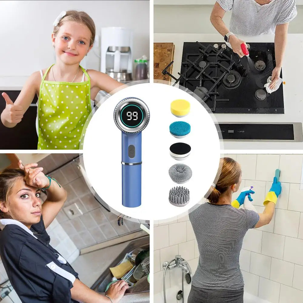 Zai Xiao Bathroom Professional Cleaning Automatic Handheld Rechargeable Electric Cleaning Brush Kitchen Dishwashing Pot Shoe Bot