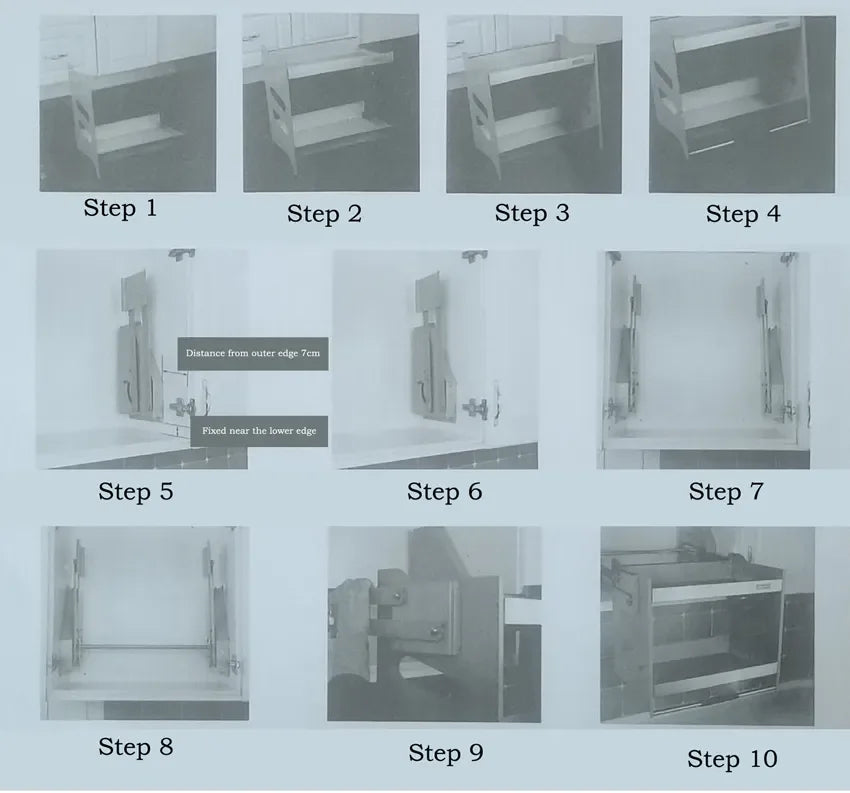 Wall Cabinet Lift Pull Basket Kitchen Cabinet Stainless Steel Drawer Baskets Seasoning Bottle Storage Racks Load weight 30kg