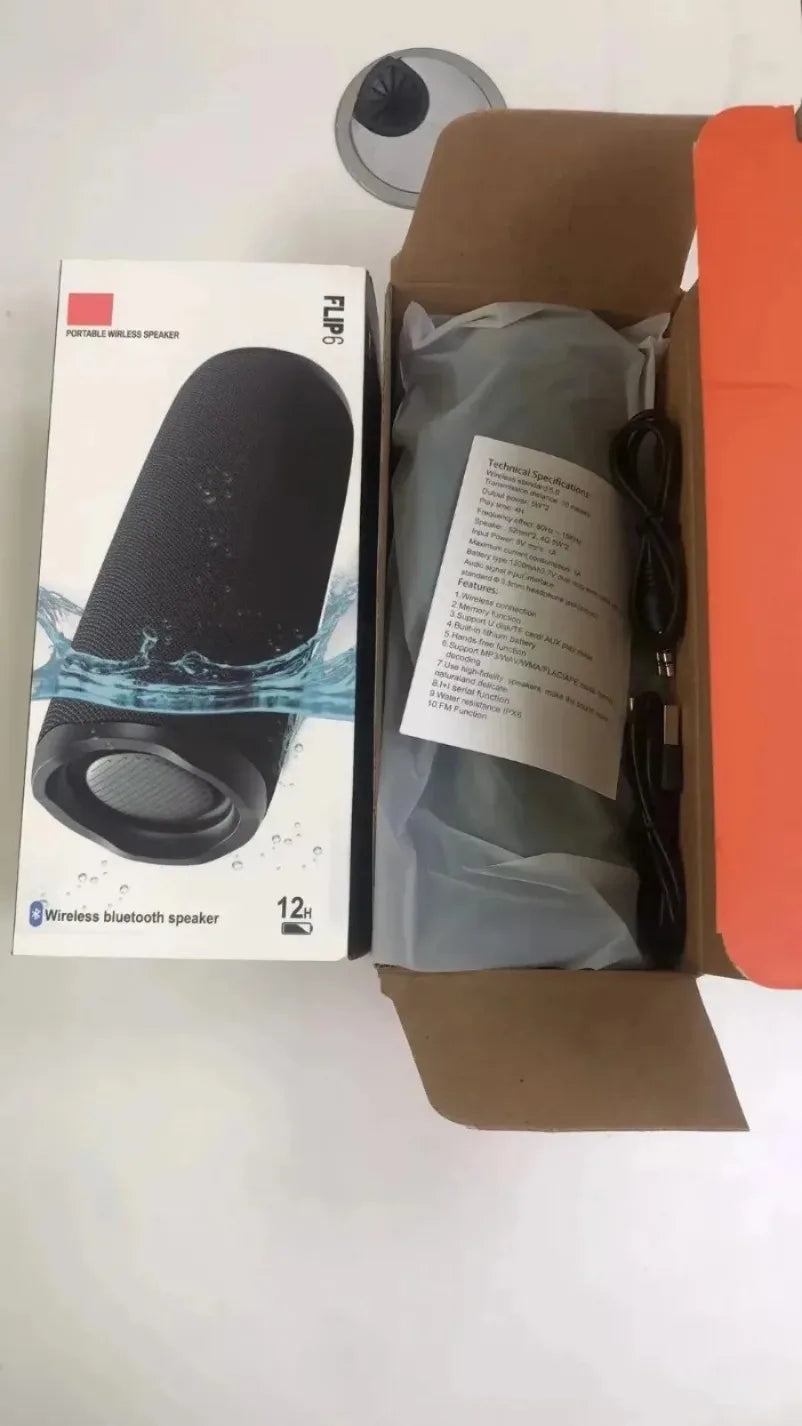 New Portable Flip6 Bluetooth Audio Multi-FunctionTWS Audio Caixa De Som Outdoor Subwoofer Wireless Home Theater Dual Speaker