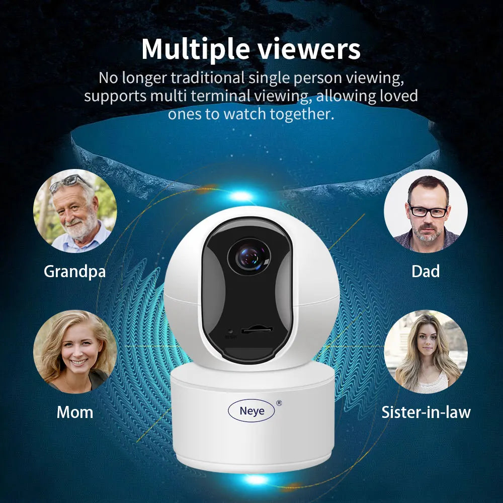 Neye S5 8MP 4K WiFi Security Camera Home Indoor Baby Monitor 360 ° Panoramic Camera CCTV Smart Home Security