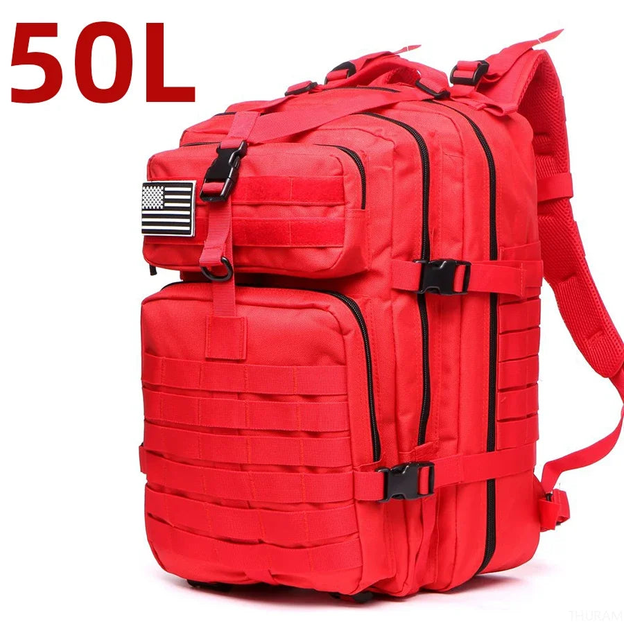 25L/50L Sturdy Nylon Waterproof Tactical Sports Trekking Fishing Hunting Camping Hiking Bag Backpack Outdoor Rucksacks