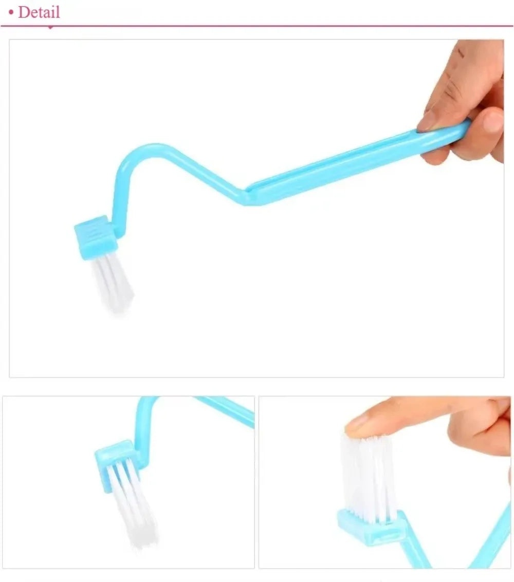 Toilet Brush S Shape Portable Toilet Cleaner Curved Edge Corner Handle Bathroom Supplies Cleaning Household Tools Accessories