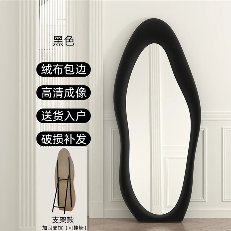 Oval Bed Room Mirrors Full Body Standing Nordic Design Luxury Mirrors Full Body Living Room Espejos Decorativos Room Decoration