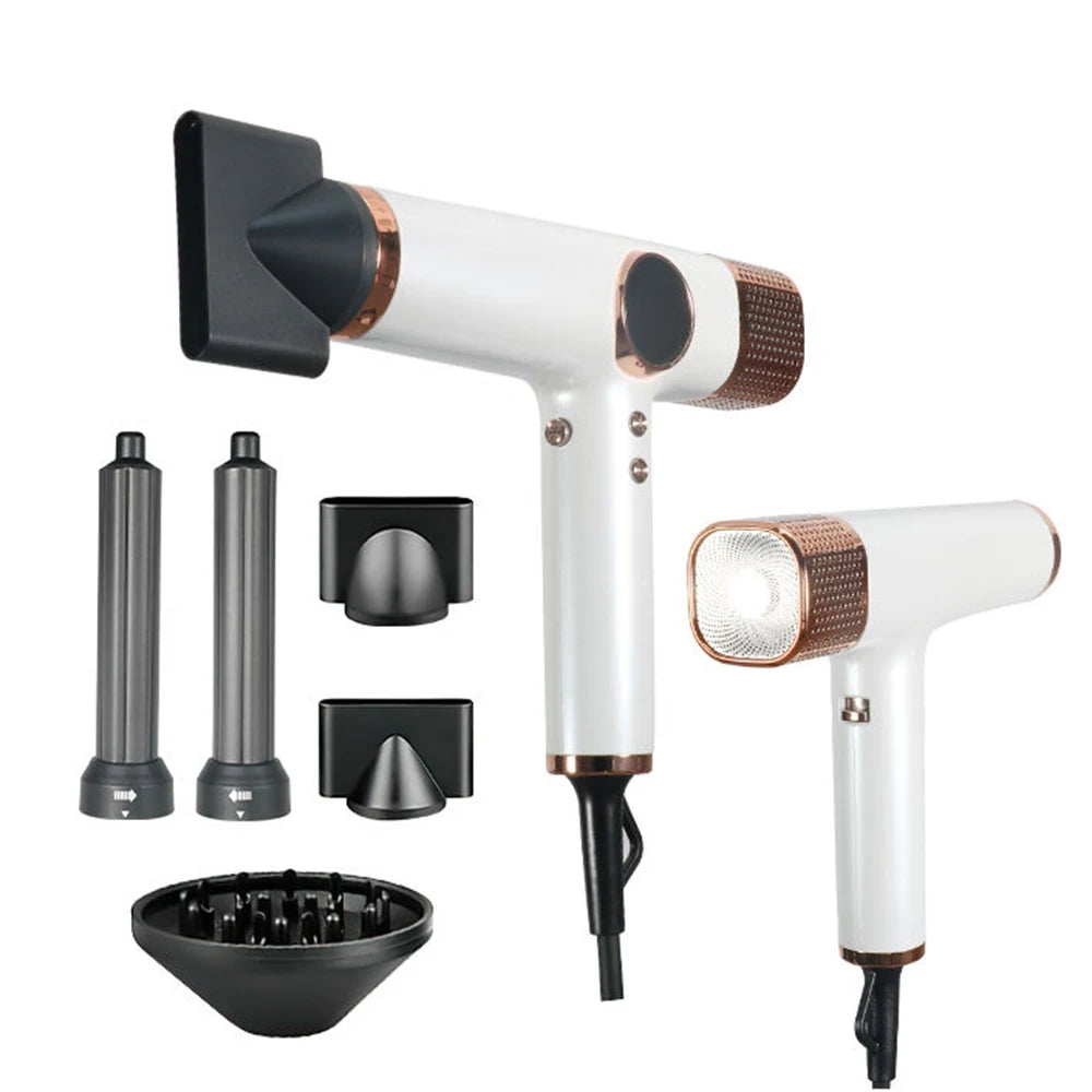 110000RPM Professional Hair Dryer Brushless Negative Ions Blow Dryer 1800W Powerful Lownoise 5 in 1 Salon Hair Airwrap Styler
