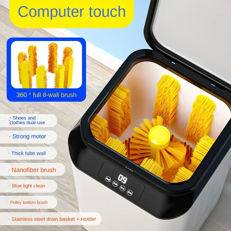 220V shoe washing machine, fully automatic washing and stripping integrated small shoe and sock dedicated washing machine BAA