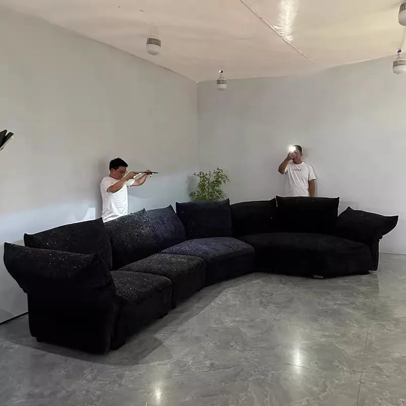 Minimalist Black Living Room Sofas Oversized Japanese Individual Living Room Sofas Lounges Lazy Divano Soggiorno Home Furniture