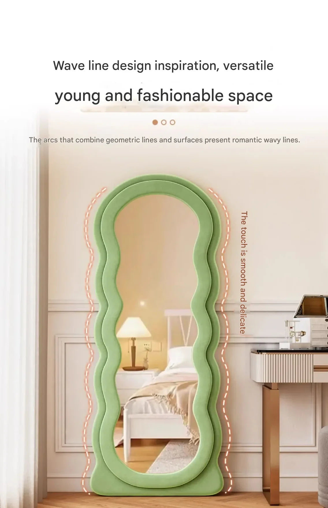 Art Modern Mirror Shower Traffic Art White Floor Korean Style Mirror Full Body Mirror Items Magnifying Espelhos Home Decorations