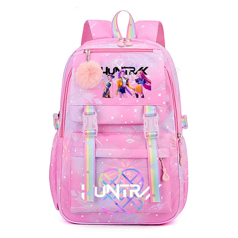 KPop Demon Hunters Backpack High-capacity Kids Knapsacks Movie Music Girl School Schoolbags Cartoon Anime Student Rucksack